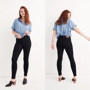 Madewell 9" High Riser Skinny Skinny Jeans in Black